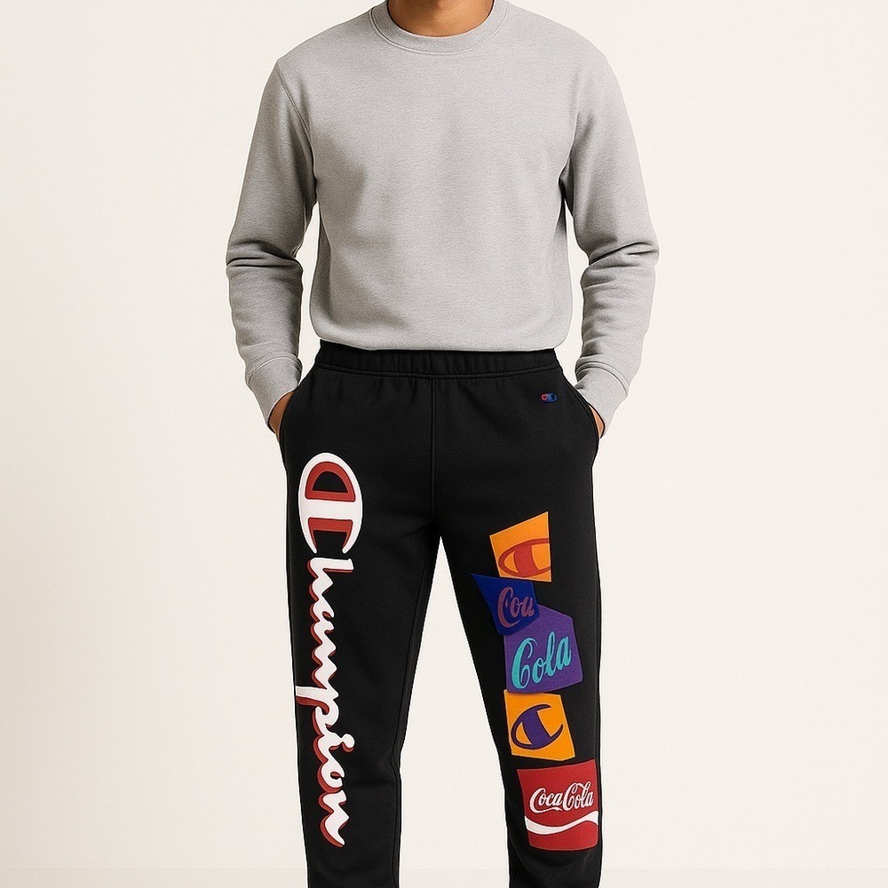 Champion‎ x Coca-Cola Reverse Weave Joggers – Size Large limited edition collab.